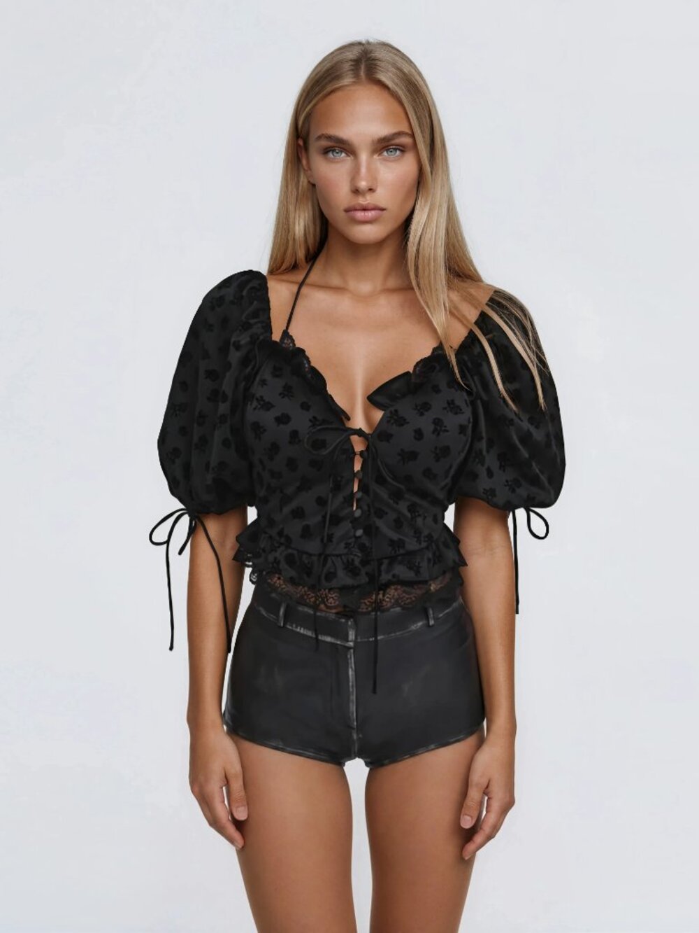 For Love & Lemons Sutton Top - Black